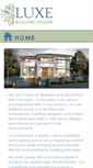 Mobile Screenshot of luxebuildingdesign.com.au